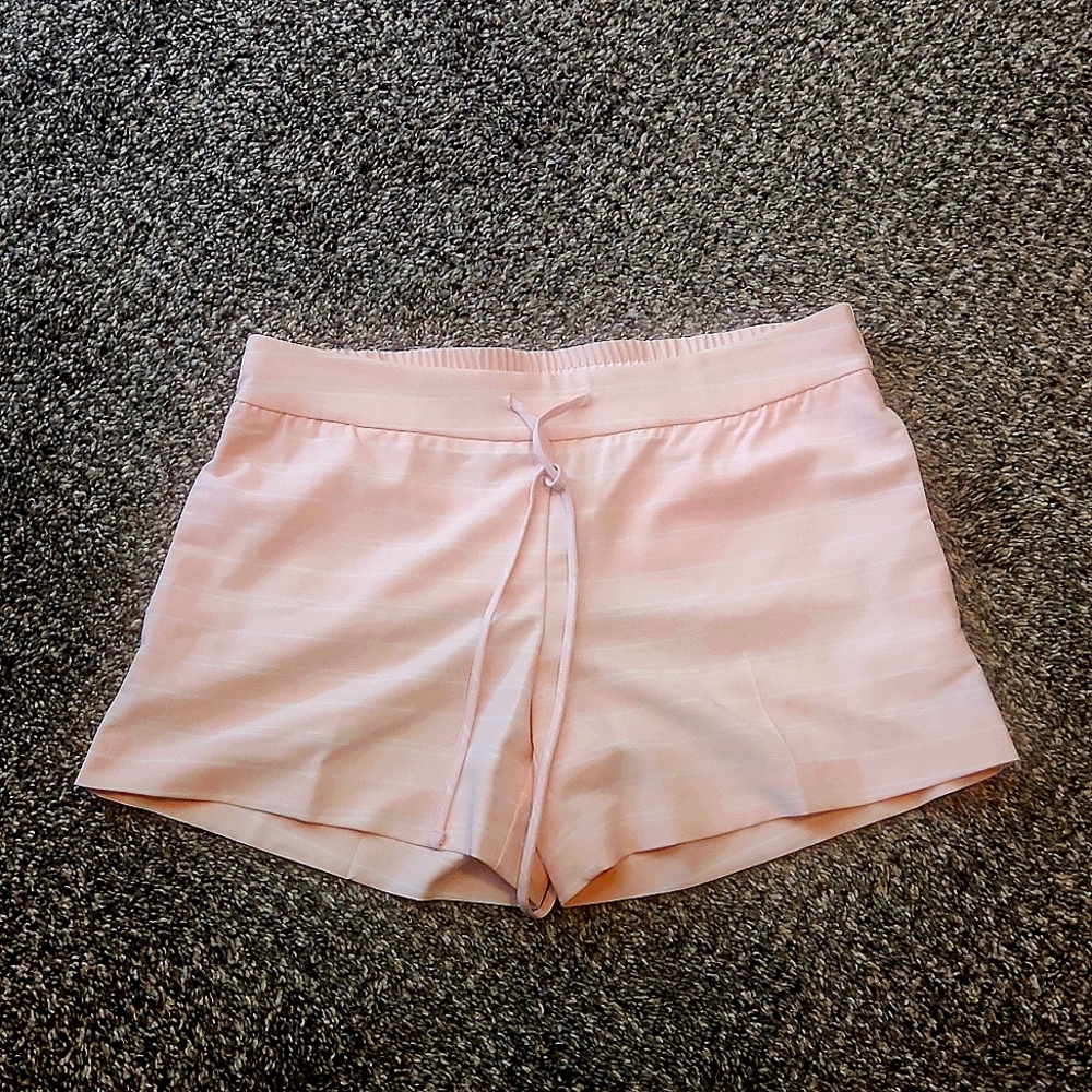 New York and Company Shorts,  Pink with white stripes. Size 2